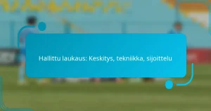 Hallittu laukaus: Keskitys, tekniikka, sijoittelu